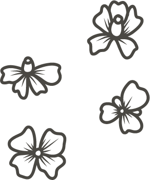 Blomster brun